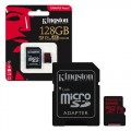 Atminties kortelė 128GB microSD 10 klasė (U3) 4K + SD adapteris